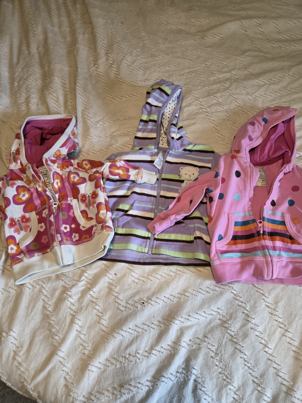 The Children's Place Girls' Pink & Purple Hooded Jackets Bundle